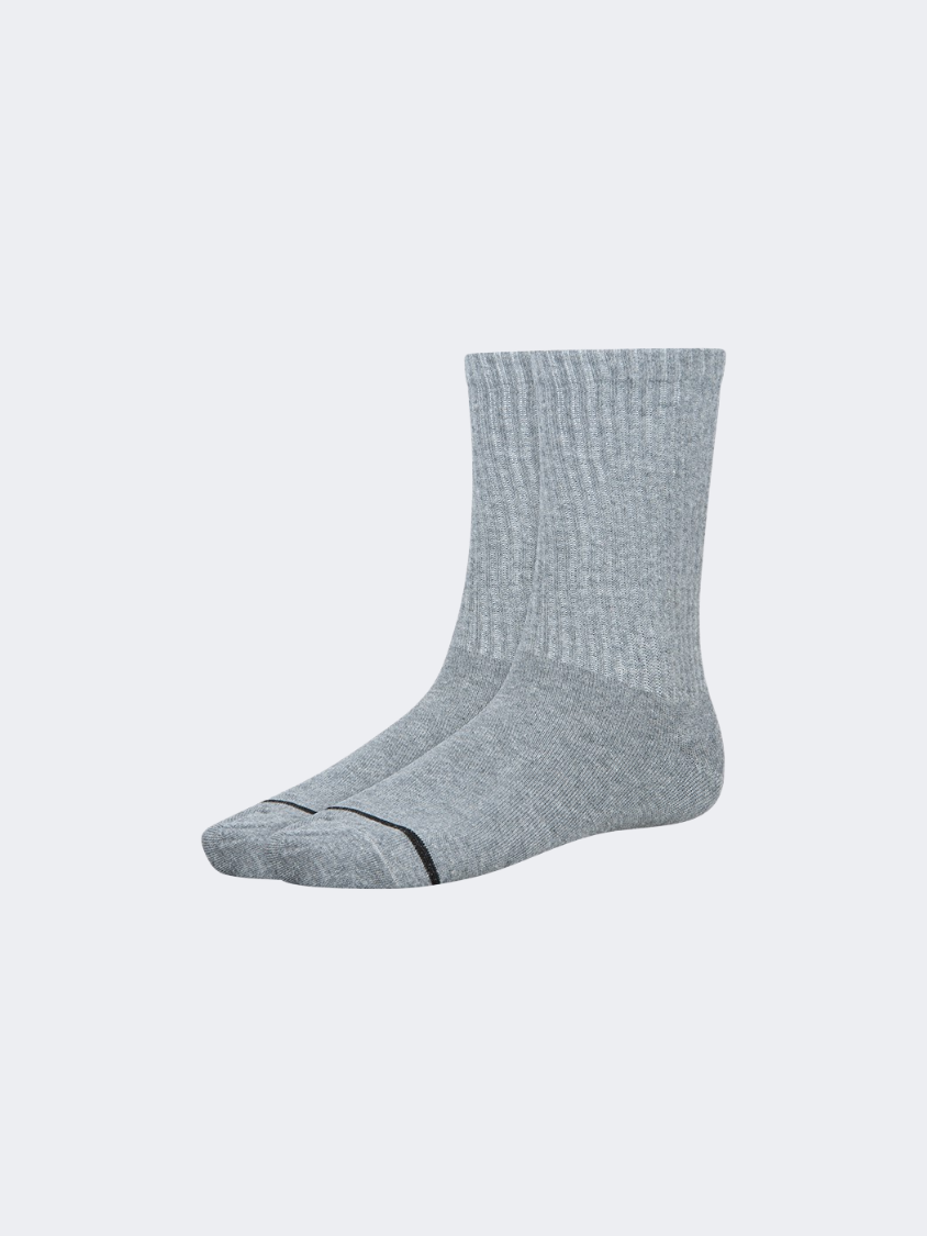 Oil And Gaz Soft 3 Pack Unisex Lifestyle Socks Grey/White/Navy