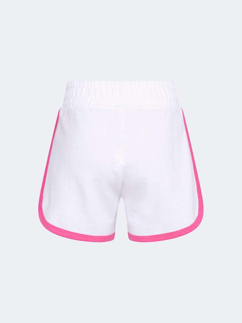 Oil And Gaz Stylish Kids-Girls Lifestyle Short White/L.Purple