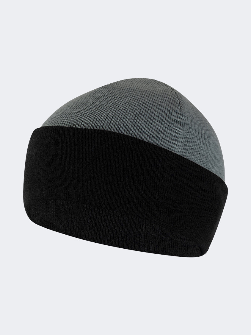 Oil And Gaz Cozy Unisex Lifestyle Reversible Beanie Black/Grey