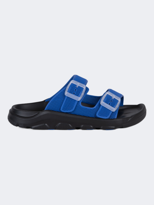 Oil & Gaz Relaxed Kids Beach Slide Black/Blue