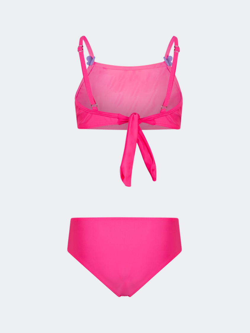 Oil And Gaz Flattering Kids-Girls Beach Bikini Set Fushia