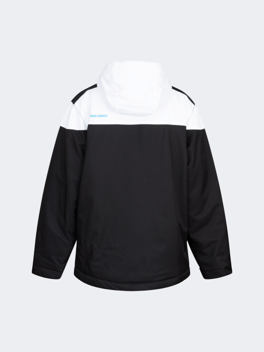 Oil&Gaz Comfortable Kids-Boys Skiing Ski Jacket Black/White/Blue