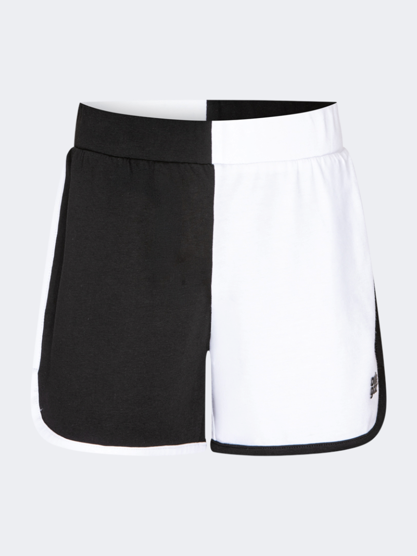 Oil&Gaz Durable Kids-Girls Lifestyle Short Black/White