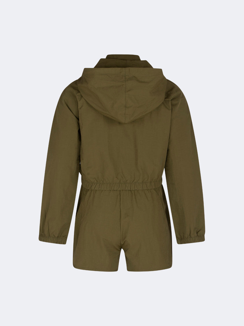 Oil And Gaz Comfortable Kids-Girls Co Ord Set Olive