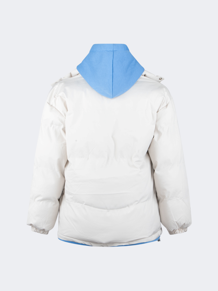 Kddds036 Unisex Hooded Puffer Jacket Khk