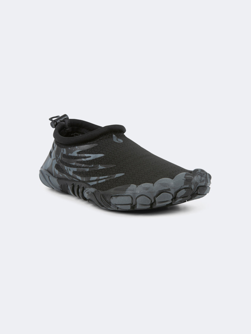 Oil And Gaz Flexible Unisex Beach Aqua Shoes Black/Grey