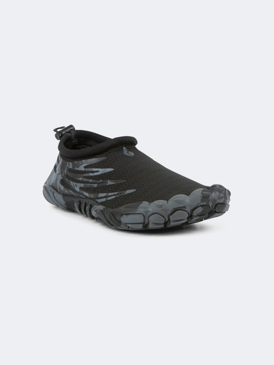 Oil & Gaz Flexible Unisex Beach Aqua Shoes Black/Grey