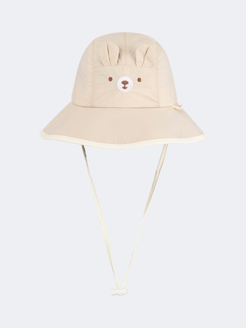 Oil And Gaz Stylish Kids Beach Bucket Hat Beige