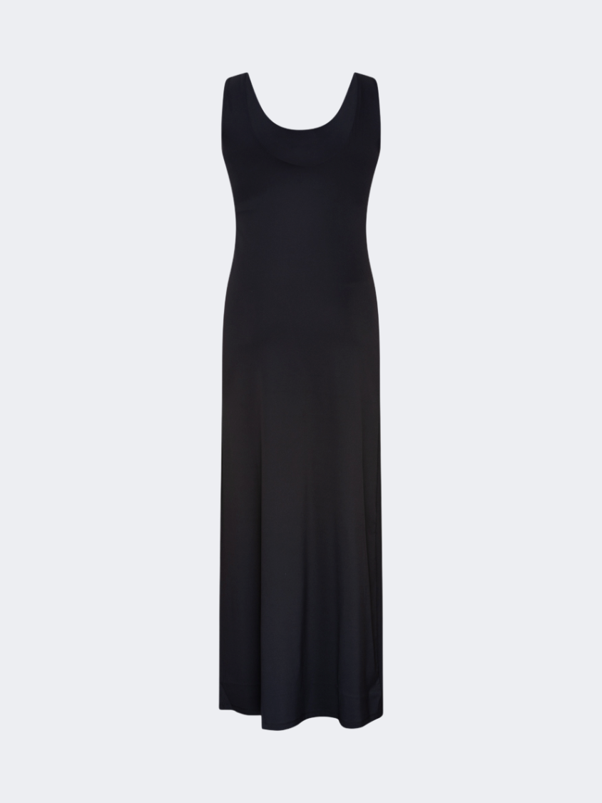 Oil&Gaz Stylish Women Lifestyle Sleeveless Dress Black