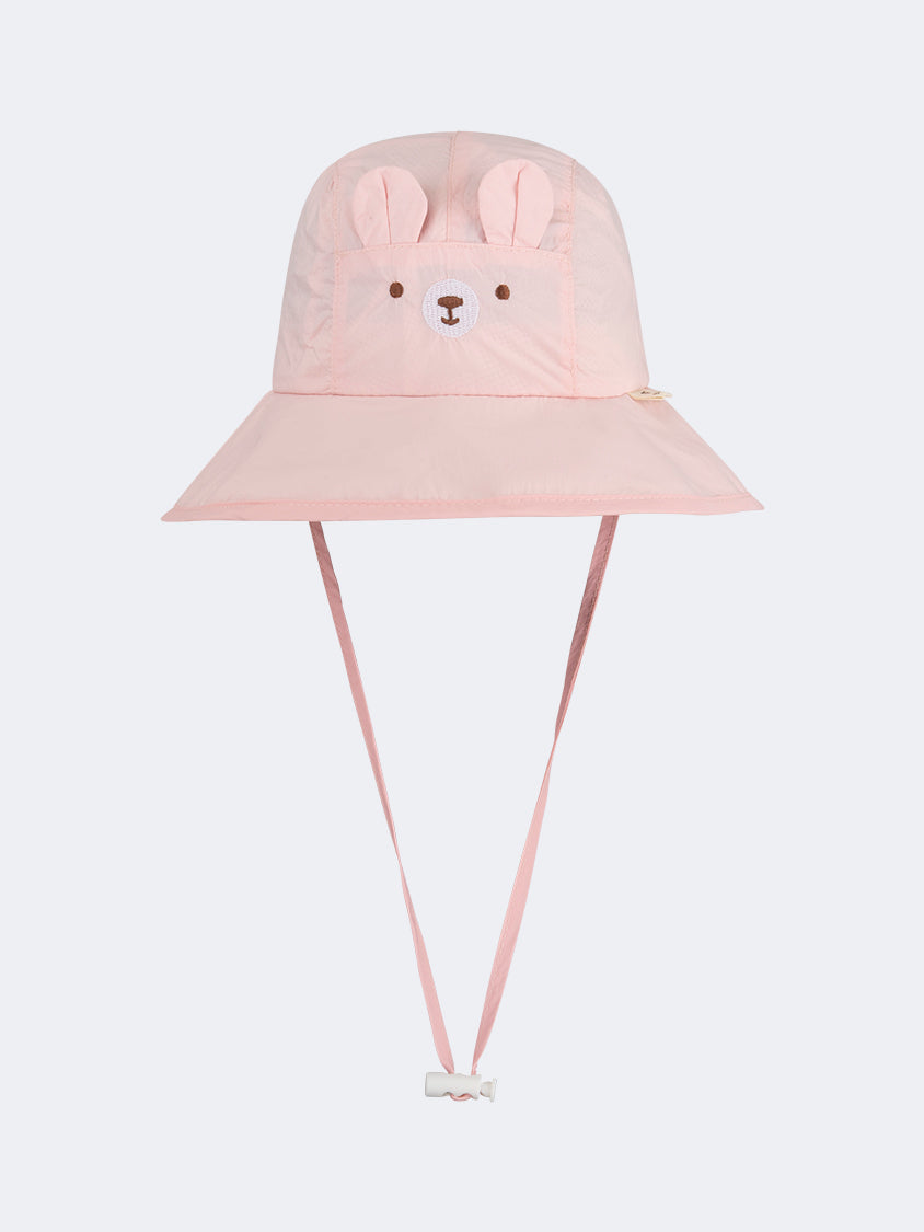 Oil And Gaz Stylish Kids-Girls Beach Bucket Hat Pink