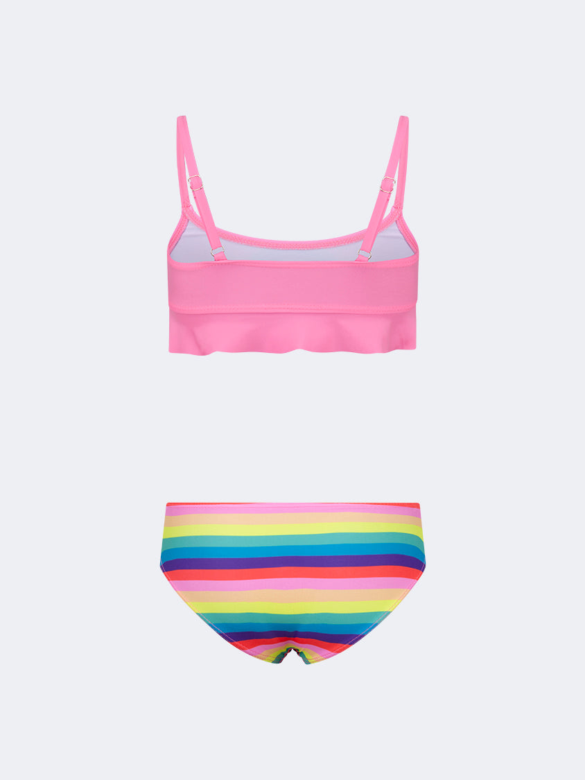 Oil And Gaz Stylish Kids-Girls Beach Bikini Set Pink