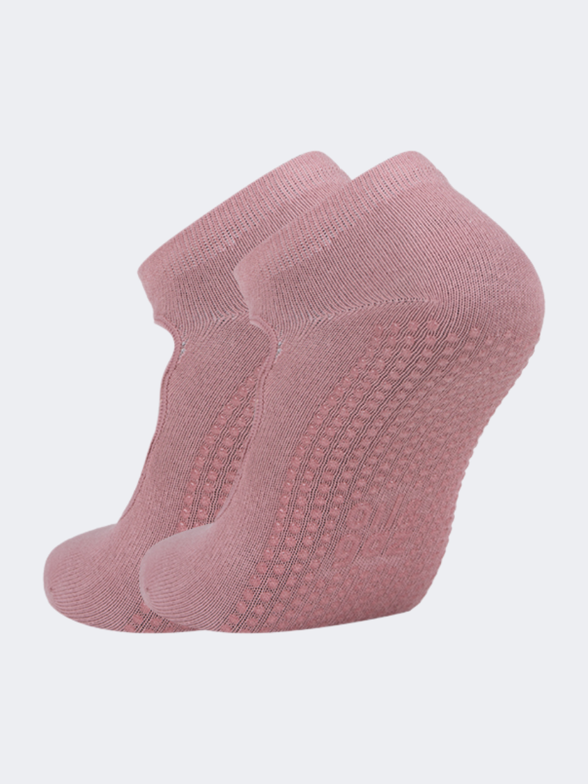 Oil And Gaz Comfy Women Pilates Socks Pink