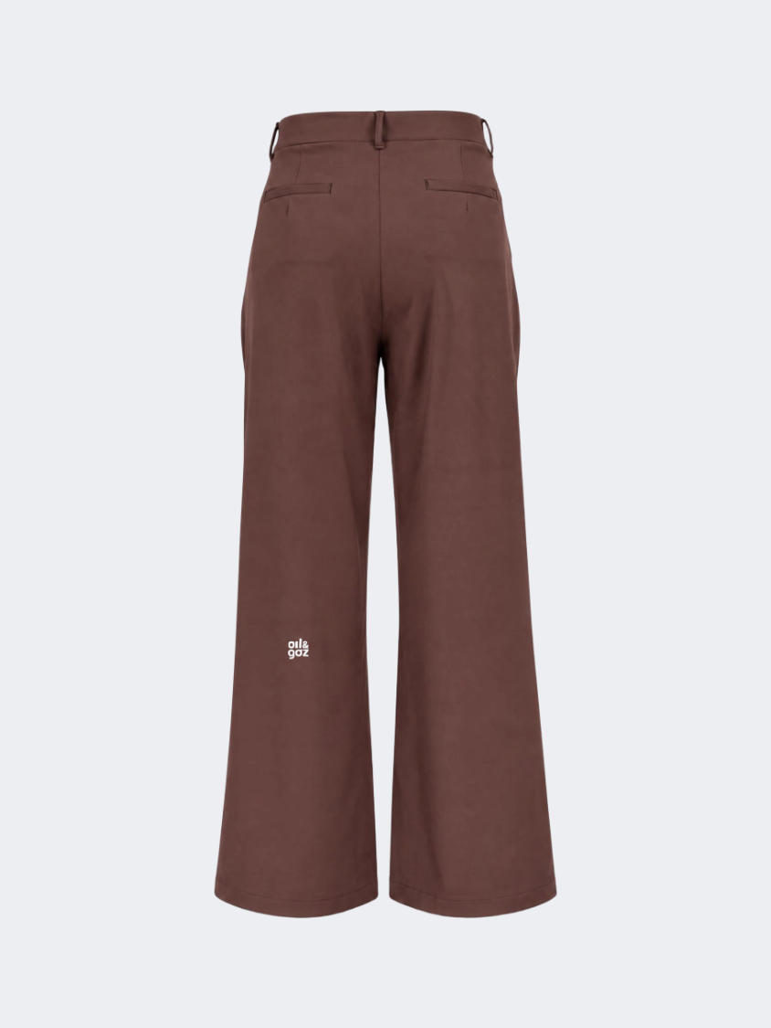 Oil & Gaz Classic Women Lifestyle Pants Brown