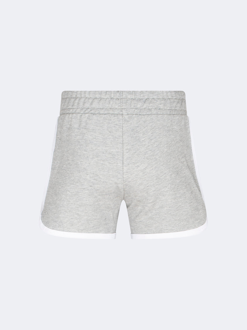 Oil And Gaz Stylish Kids-Girls Short Grey/White