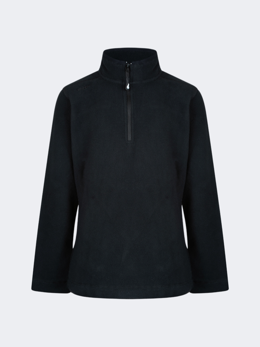 Oil&Gaz Warm Kids-Girls Skiing 1/4 Zip Fleece Black