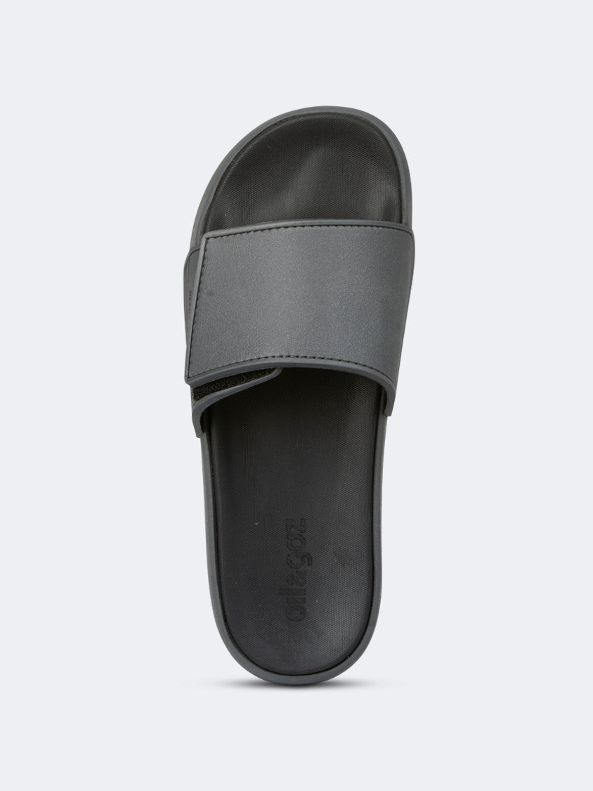 Oil And Gaz Comfy Men Beach Slide Black/Grey