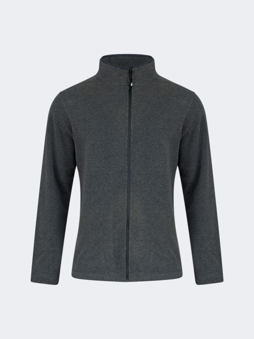 Oil&Gaz Soft Men Skiing Full Zip Fleece Grey