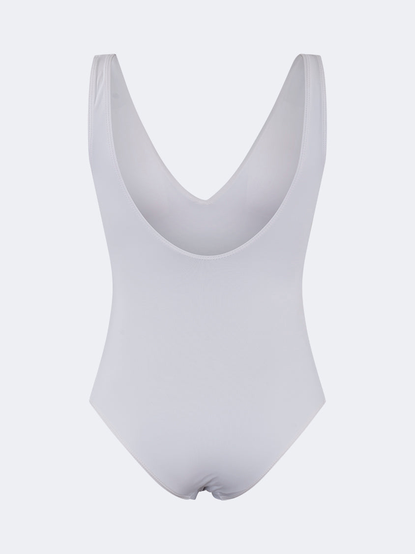 Oil And Gaz Modern Women Beach Monokini White/Gold