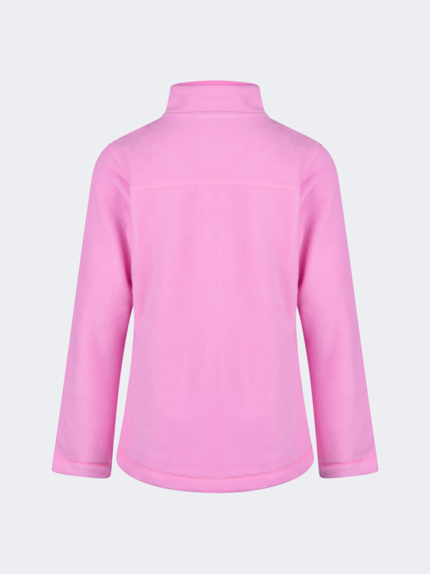 Oil&Gaz Warm Kids-Girls Skiing 1/4 Zip Fleece Pink