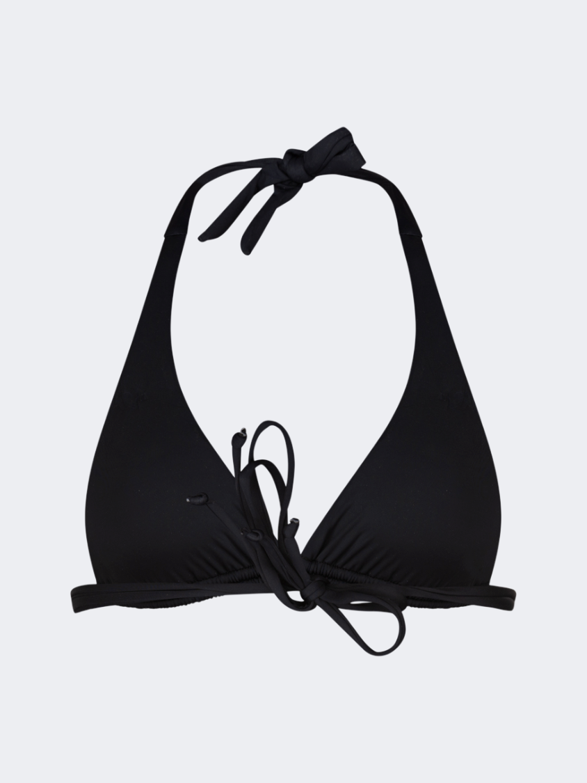 Oil And Gaz Comfortable Women Beach Bra Black