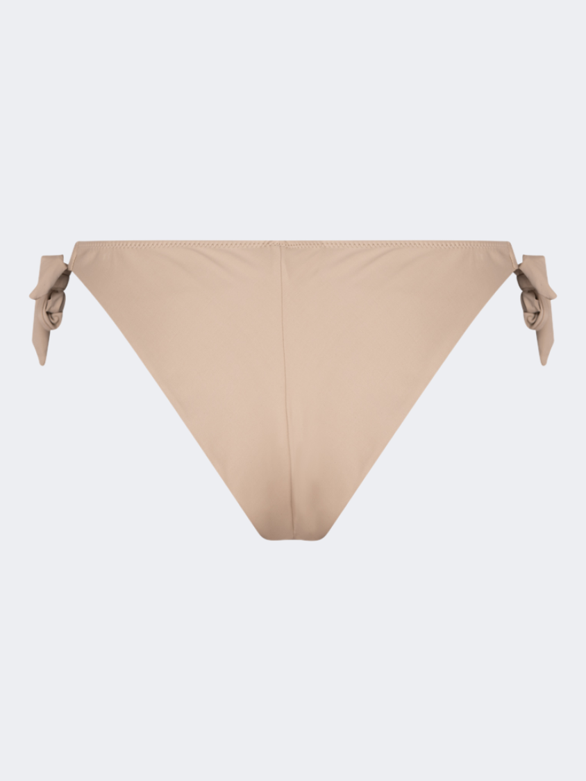 Oil And Gaz Comfortable Women Beach Tie Side Bottom Beige