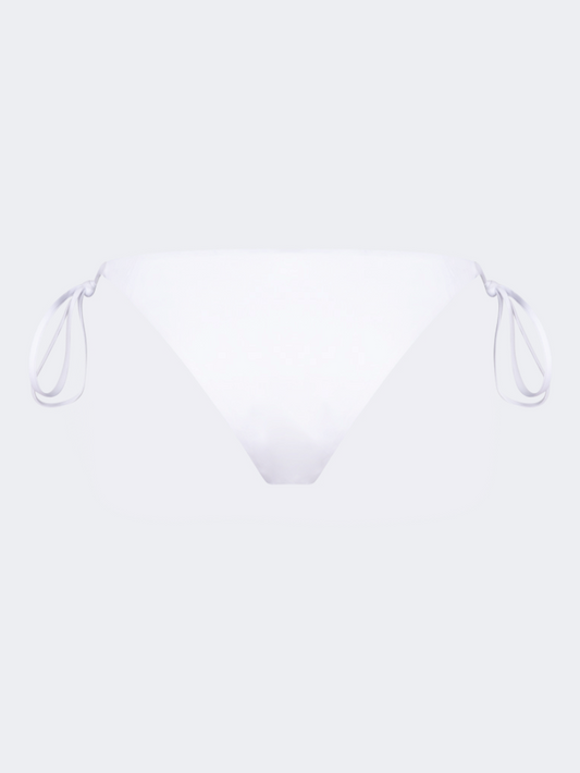 Oil & Gaz Shimmering Women Beach Tie Side Bottom White