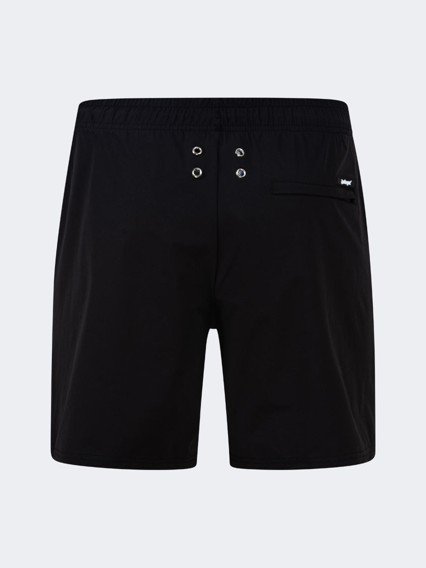 Oil And Gaz Breathable Men Beach Swim Short Black