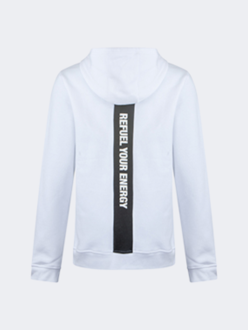 Glmw01Nd Unisex Full Zip Hoody Brushed Wht/Blk