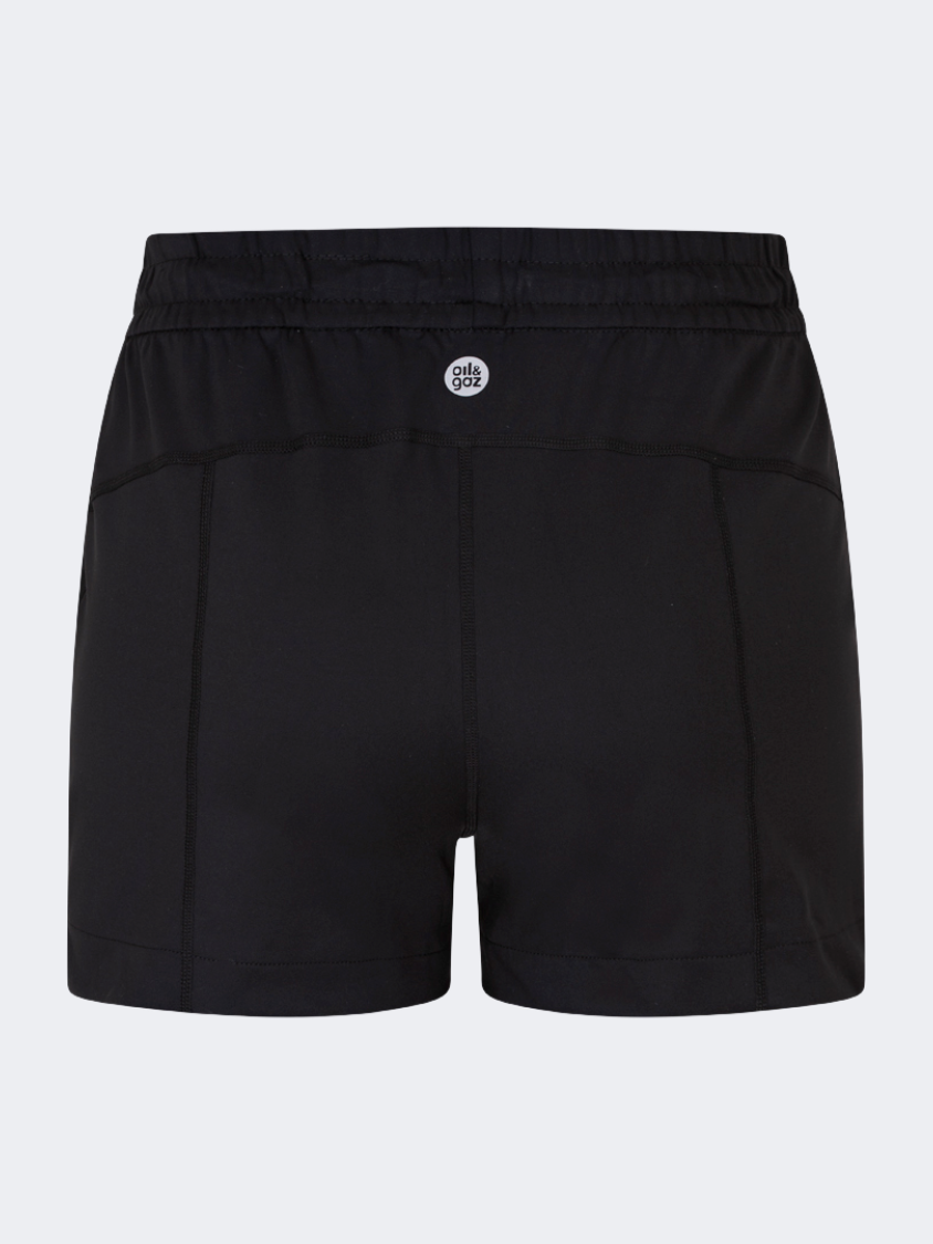Oil&Gaz Slim Fit Women Training Short Black