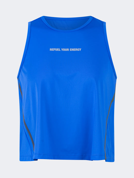 Oil & Gaz Comfortable Women Training Tank Blue