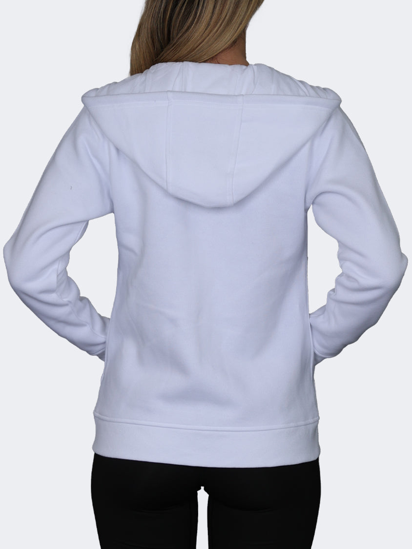 Oil And Gaz Full Zip Women Lifestyle Hoody White