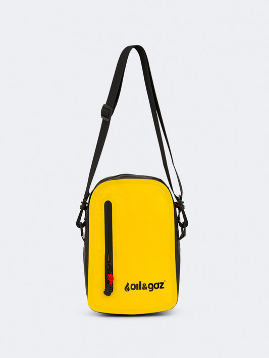 Oil & Gaz Durable Unisex Lifestyle Water Resistant Cross Bag Yellow/Red