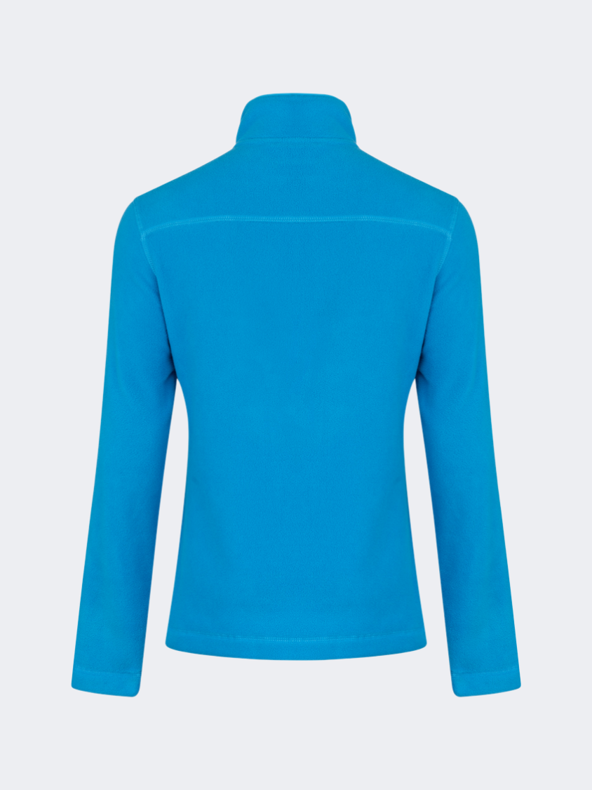 Oil&Gaz Warm Women Skiing 1/4 Zip Fleece Blue