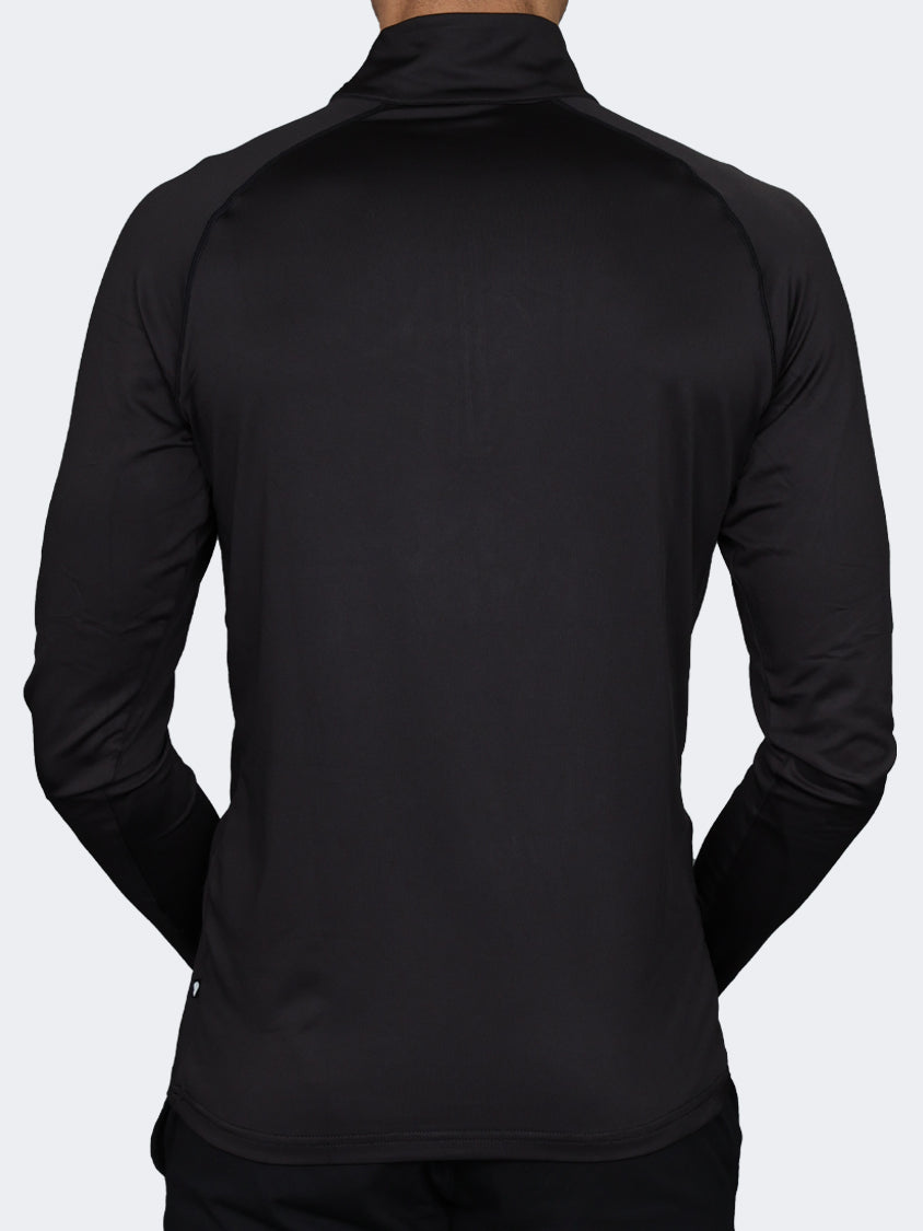 Oil And Gaz Round Neck Men Fitness Long Sleeve Black