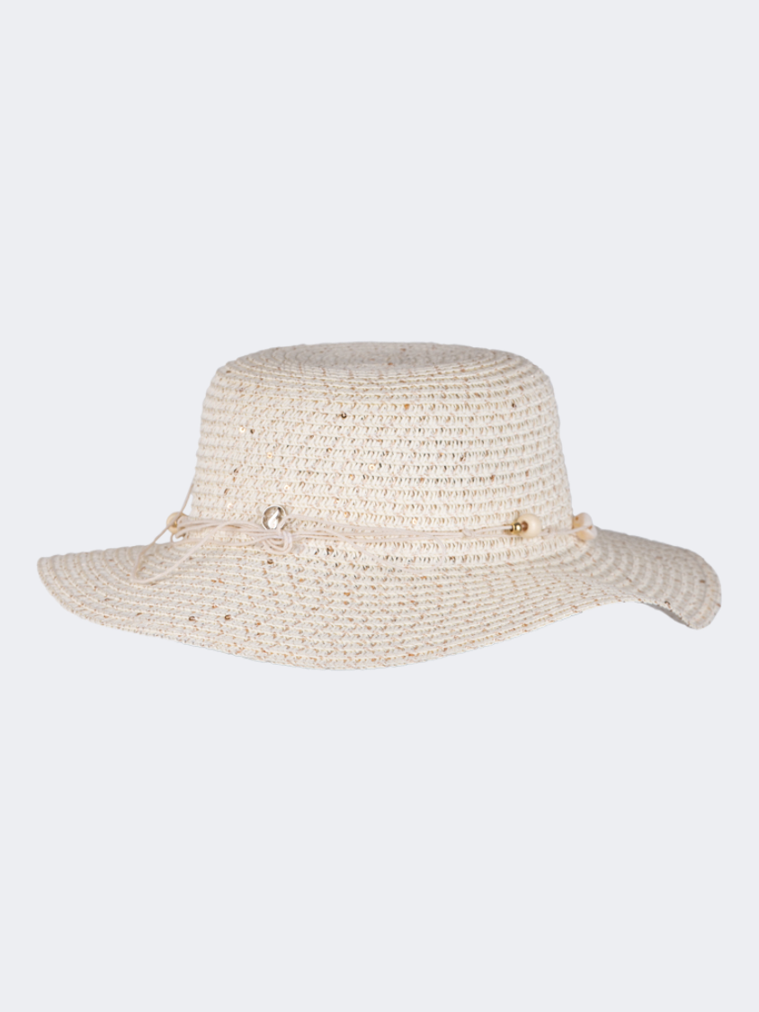 Oil And Gaz Stylish Kids-Girls Beach Hat Off-White