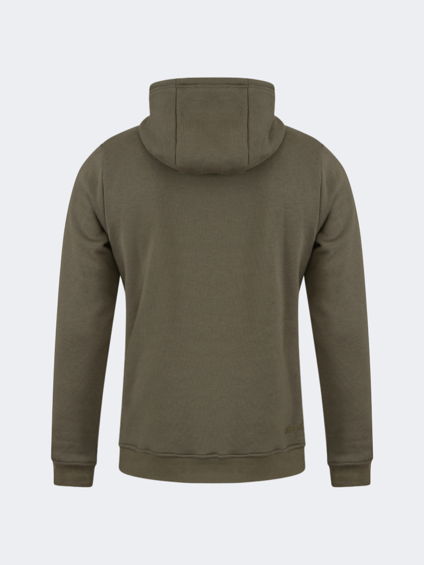 Oil And Gaz Brushed Unisex Lifestyle Hoodie Olive