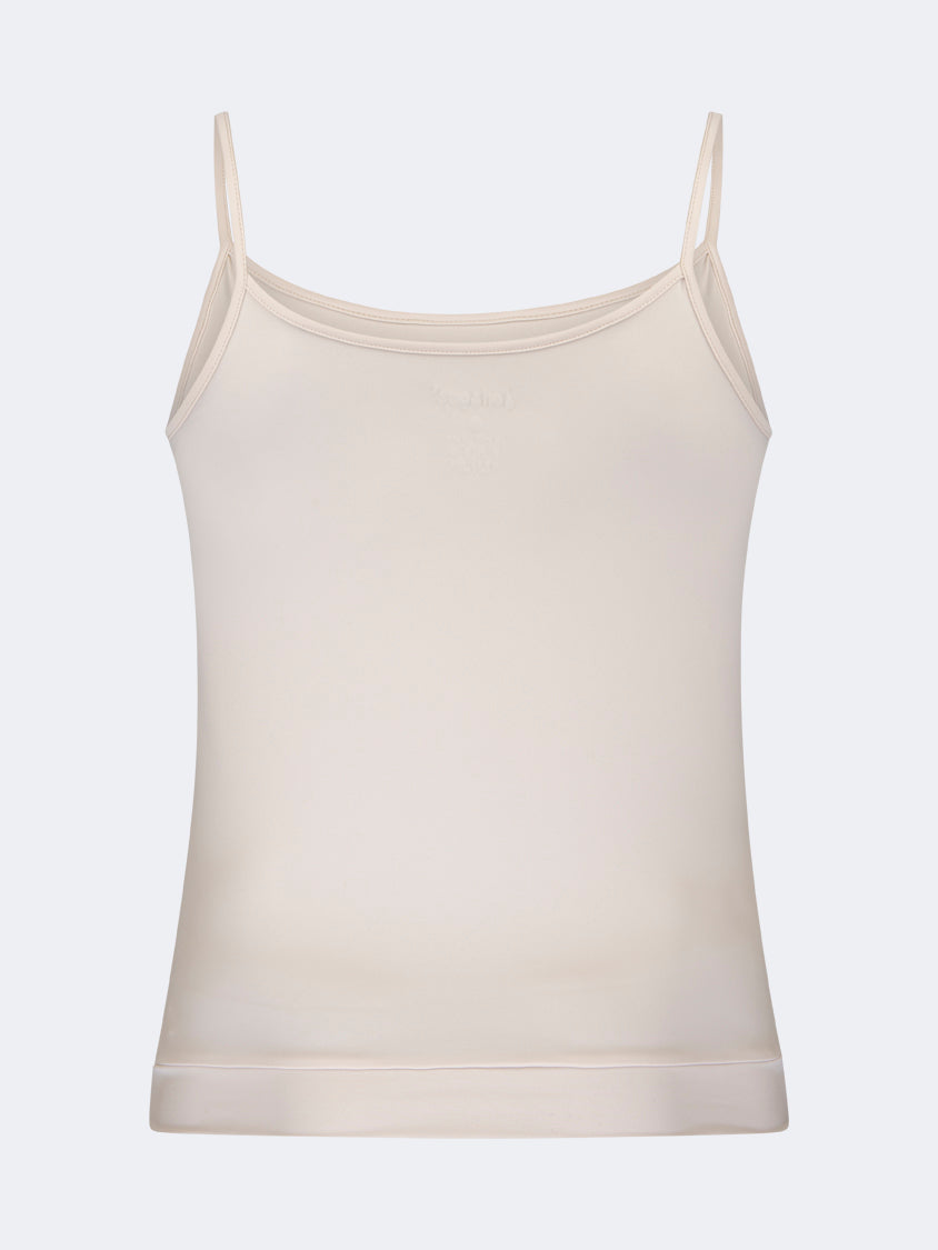 Oil And Gaz Breathable Women Lifestyle Longline Bra Beige