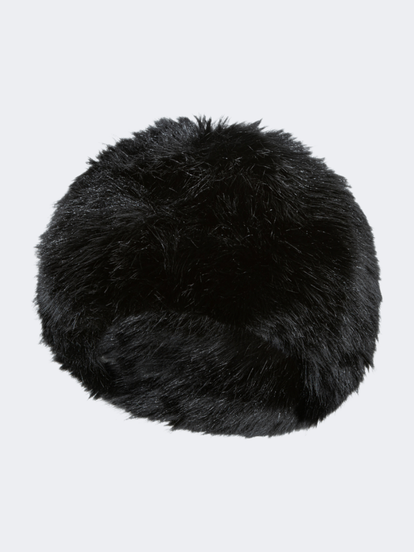 Oil And Gaz Stylish Women Lifestyle Fur Head Band Black
