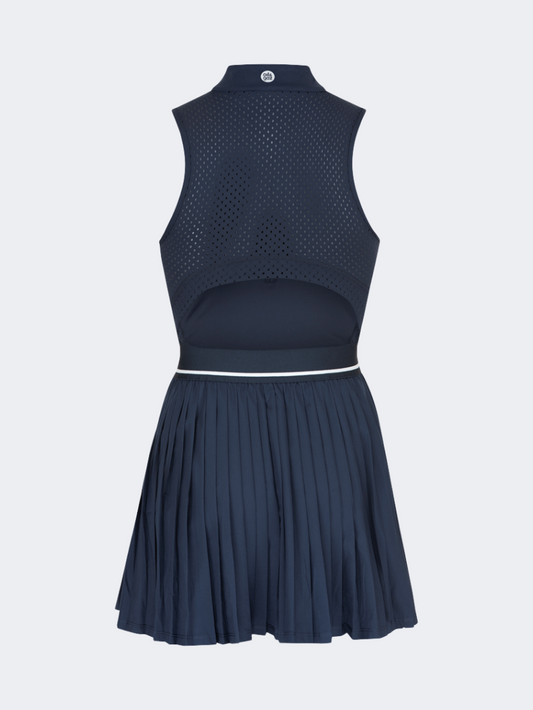 Oil & Gaz Open Back Women Lifestyle Dress Navy