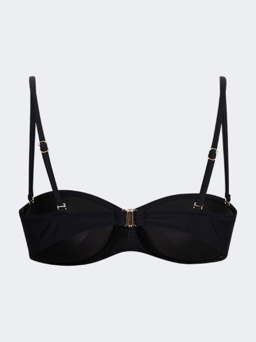 Oil And Gaz Classic Women Beach Bra Black