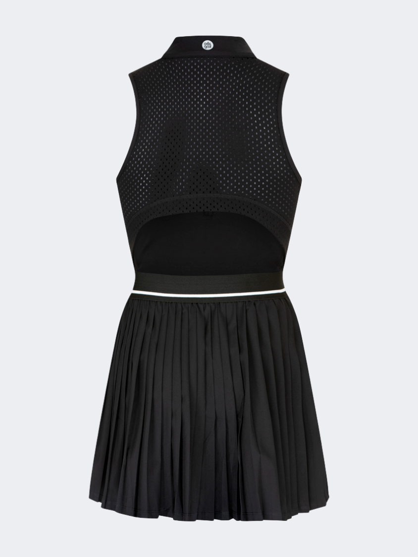 Oil&Gaz Open Back Women Lifestyle Dress Black