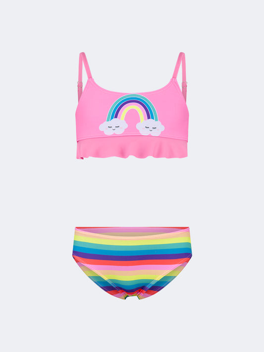 Oil & Gaz Stylish Kids-Girls Beach Bikini Set Pink