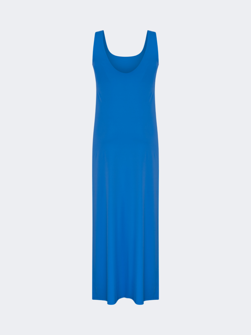 Oil&Gaz Stylish Women Lifestyle Sleeveless Dress Royal Blue