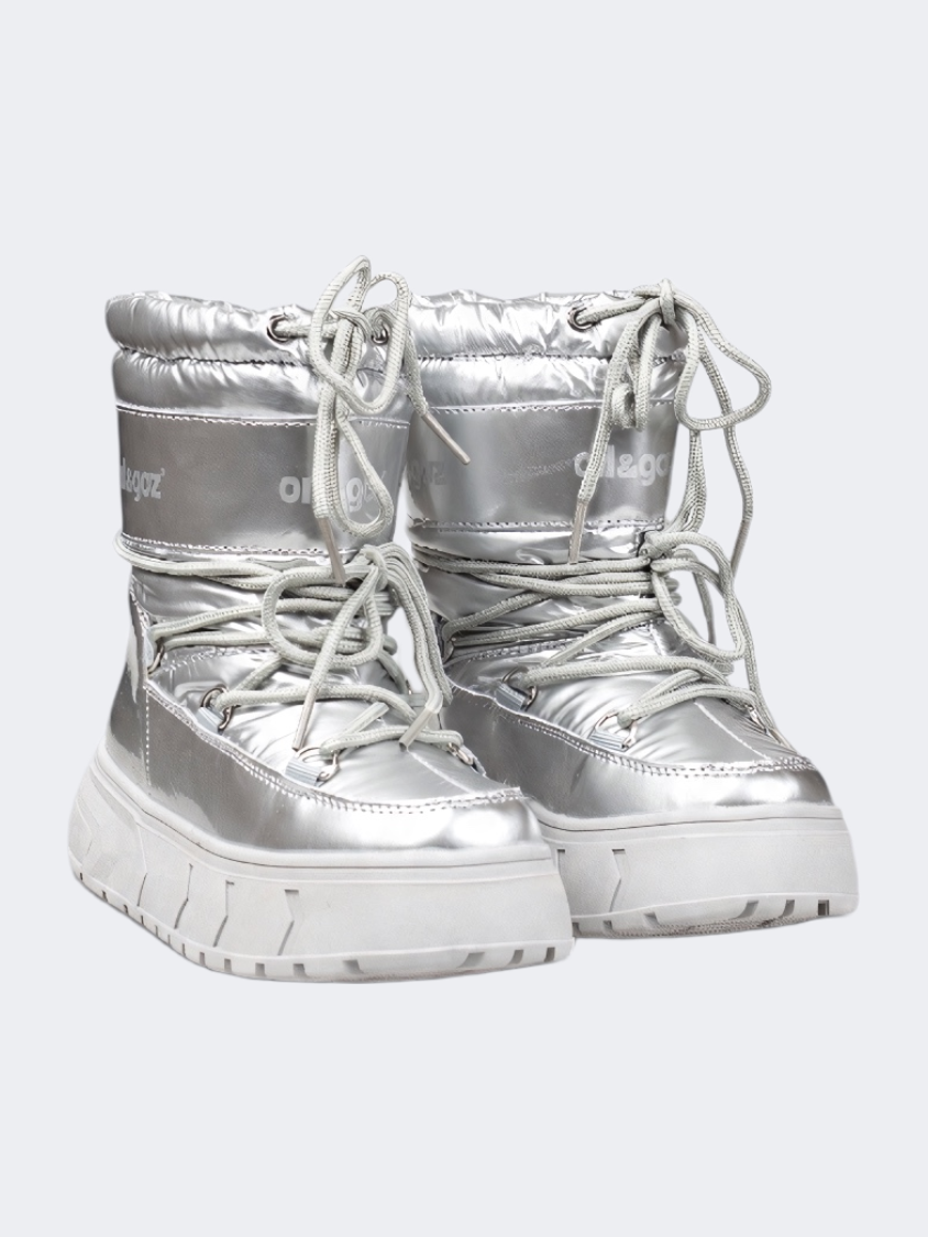 Oil & Gaz After Ski Kids Skiing Boots Silver