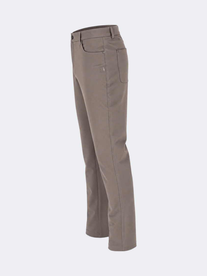Oil & Gaz Classic Men Lifestyle 5 Pockets Pant Brown