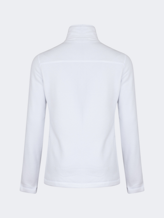 Oil & Gaz Soft Women Skiing Full Zip Fleece White
