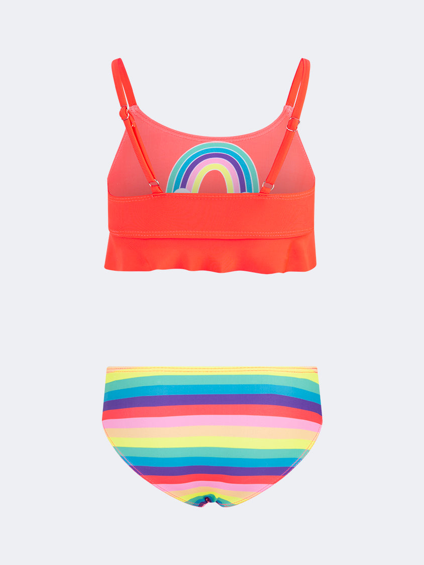 Oil And Gaz Cute Kids-Girls Beach Bikini Set Red