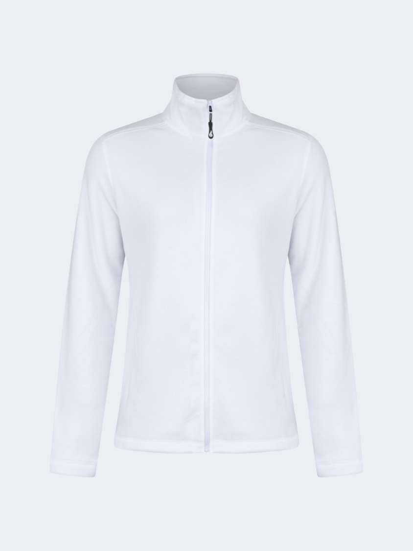 Oil&Gaz Soft Women Skiing Full Zip Fleece White