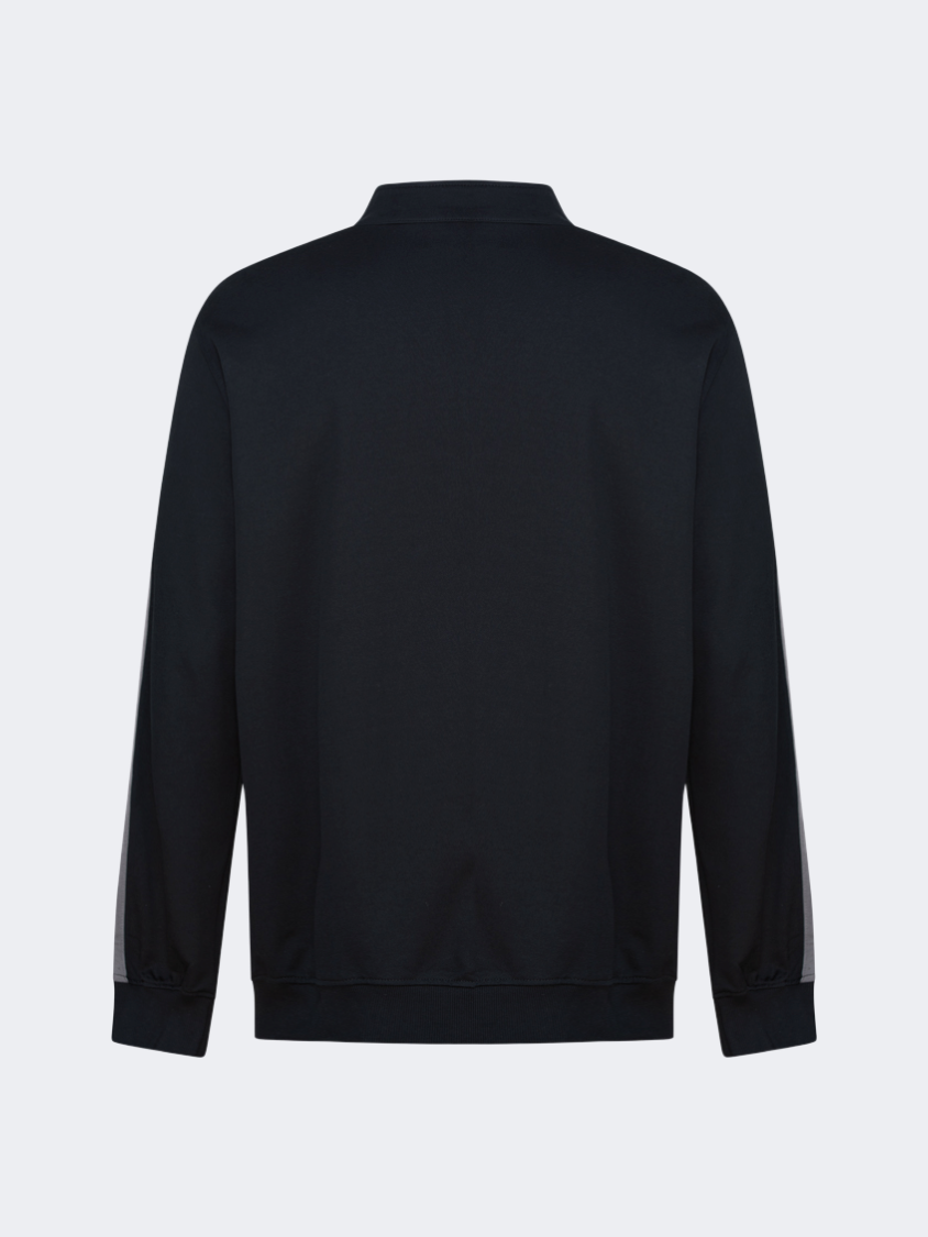 Oil And Gaz Big Size Men Lifestyle Full Zip Hoody Black