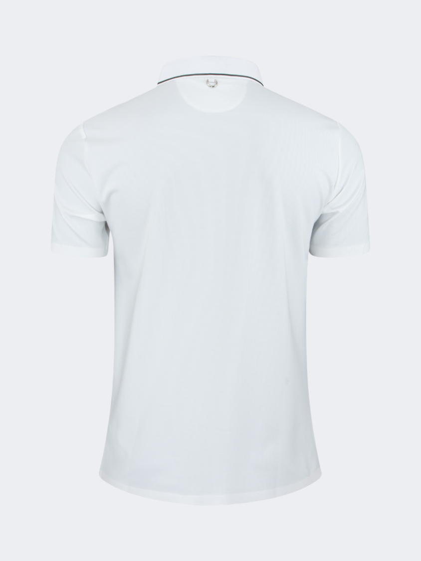 Oil And Gaz Timeless Men Lifestyle Polo Shirt White